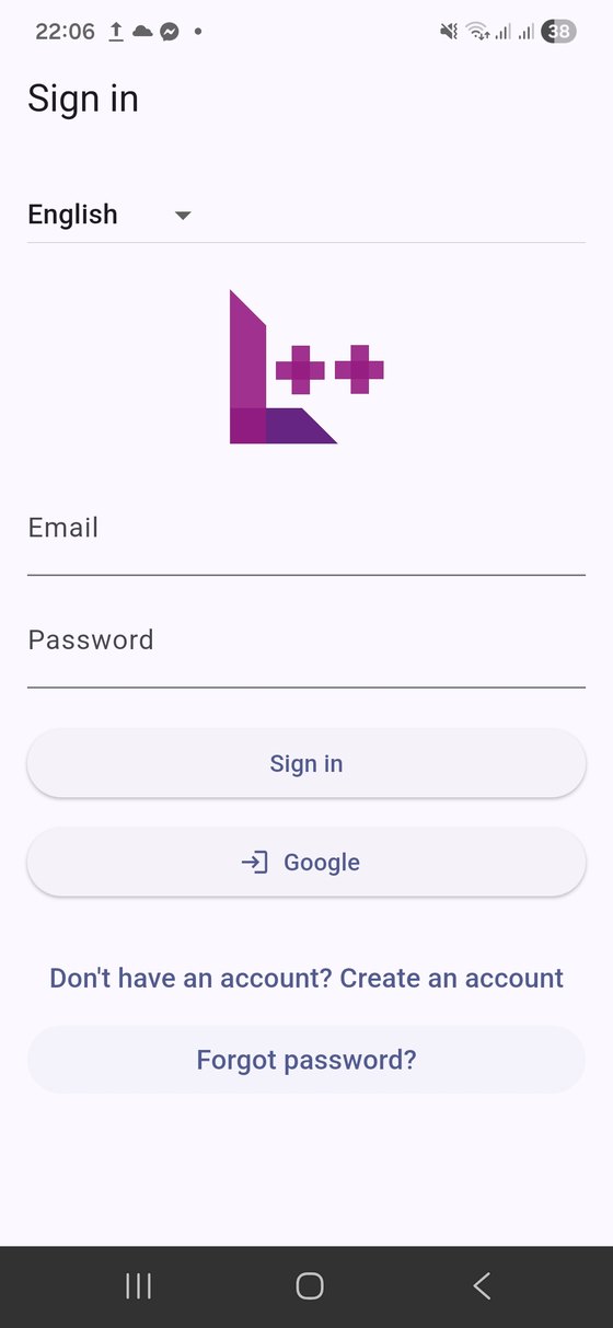 Mobile screen showing the sign-in logo view